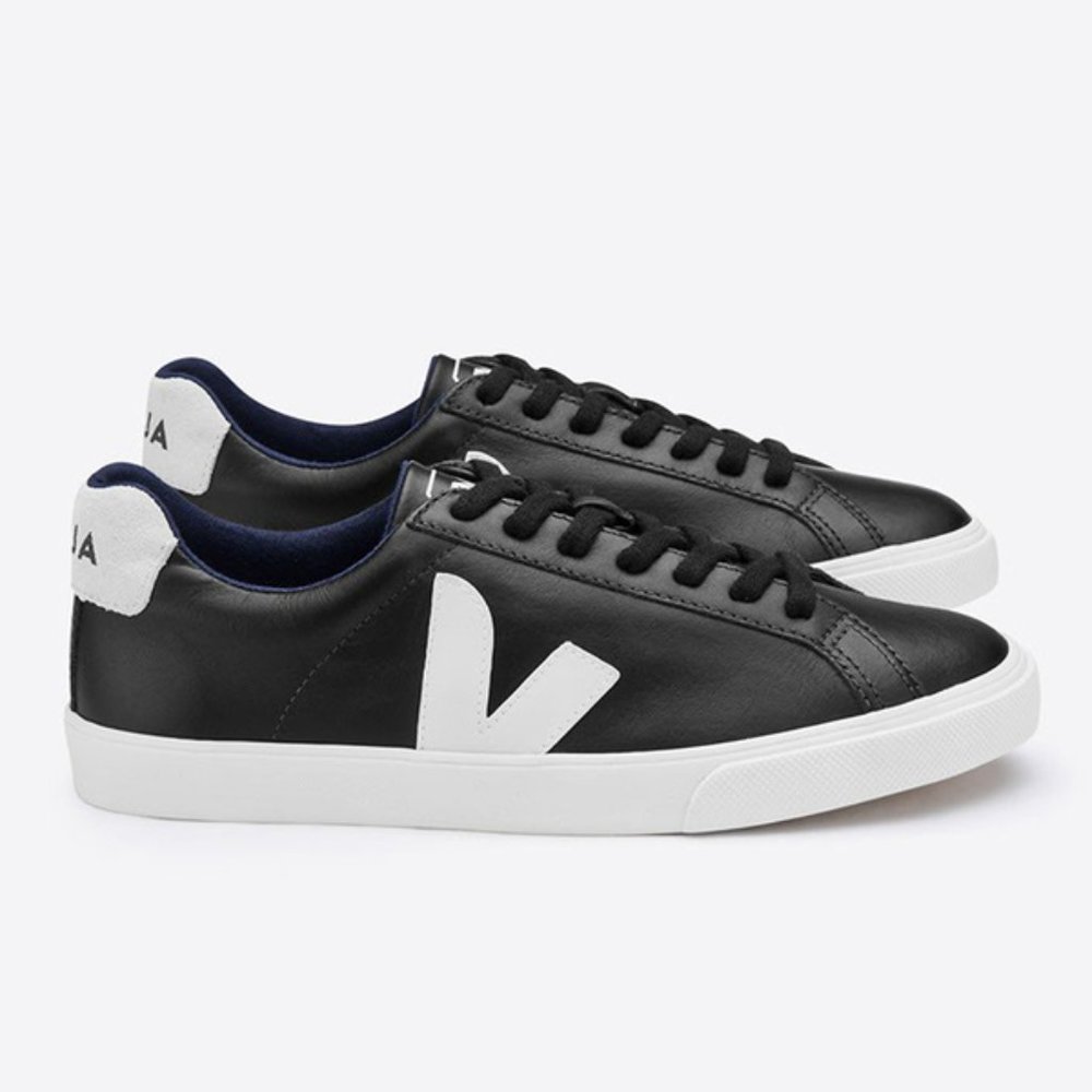 Veja Esplar Leather - Black Pierre